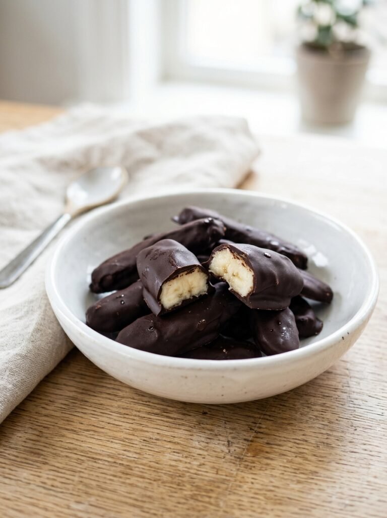 How to Make Easy 2-Ingredient Chocolate Covered Banana Strips