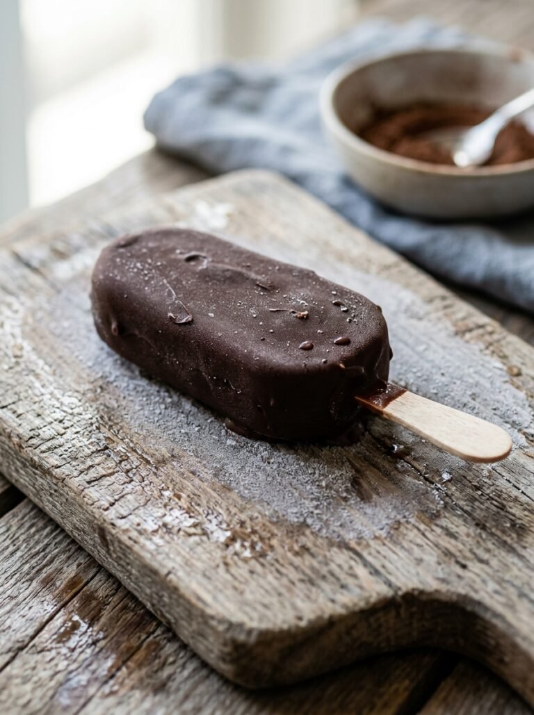 Easy 3-Ingredient Chocolate Ice Cream Bar Recipe Without Cream