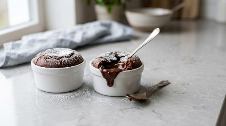 Easy 3-Ingredient Chocolate Lava Cake: A Molten Dessert Recipe