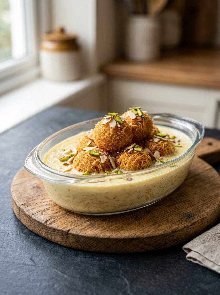 Easy Sevai Balls in Creamy Custard Recipe
