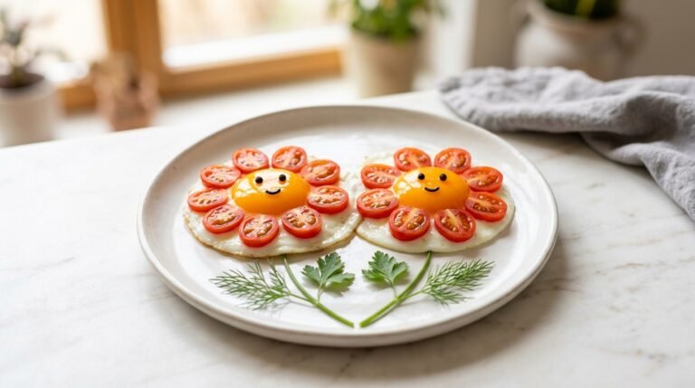 Cute Flower Eggs Recipe for a Fun Breakfast