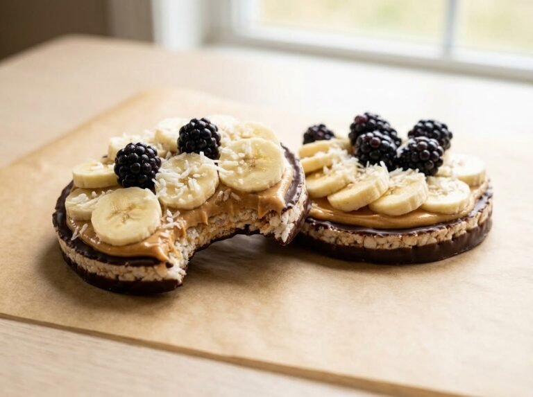 Chocolate Peanut Butter Banana Rice Cakes Recipe
