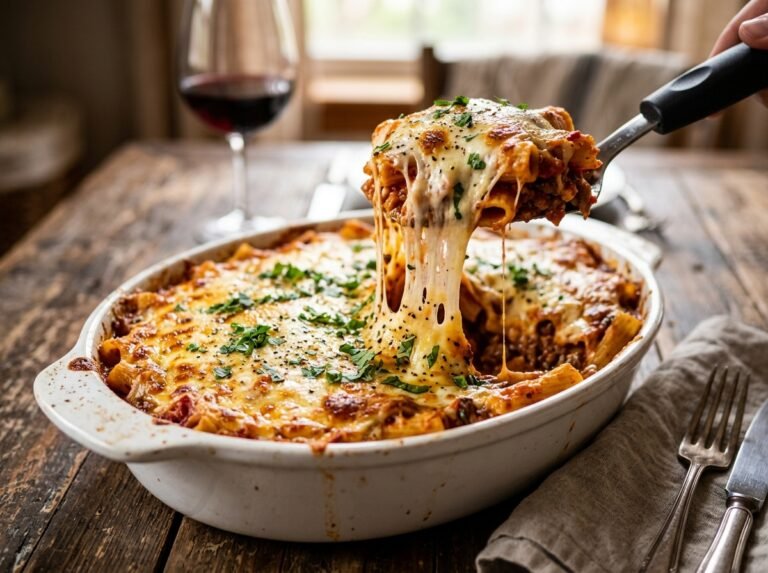 Cheesy Meat and Potato Casserole – Easy Baked Dinner Recipe